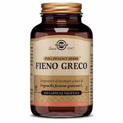 Solgar Fieno Greco è un prodotto utile per garantire la digestione e per combattere il senso di gonfiore. Confezione da 100 c ...
