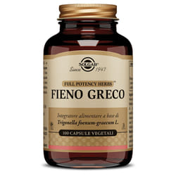Solgar Fieno Greco Integratore per Stomaco 100 Capsule