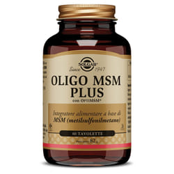 Solgar Oligo Msm Plus Integratore per Articolazioni 60 Tavolette