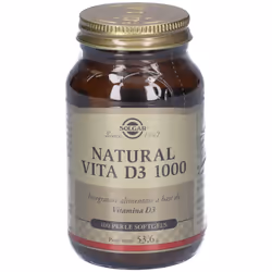 Solgar Natural Vita D3 1000 Integratore di Vitamina D 100 Perle
