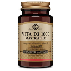 Solgar Vita D3 1000 Masticabile Integratore Vitamina D 100 Tavolette