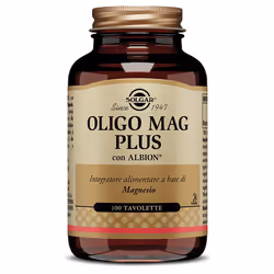 Solgar Ologo Mag Plus è un integratore alimentare a base di magnesio, ideale per supportare il sistema nervoso e muscolare, r ...