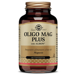 Solgar Oligo Mag Plus Integratore per Stanchezza e Stress 100 tavolette