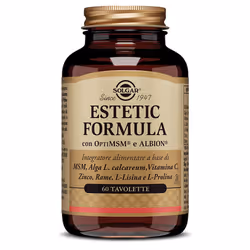 Solgar Estetic è un integratore alimentare con vitamina C, rame e zinco, noti per le proprietà antiossidanti e il supporto ai ...