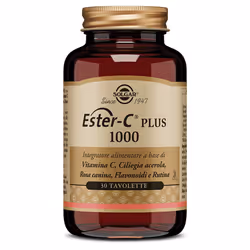 Solgar Ester C Plus 1000 è un integratore alimentare con Vitamina C brevettata ad elevato assorbimento, arricchito con Rosa c ...