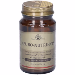 Solgar Neuro Nutrients Integratore per Memoria, Stanchezza e Sistema Nervoso 30 Capsule
