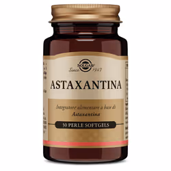 Solgar Astaxantina è un integratore alimentare a base di Haematococcus pluvialis, noto per le sue potenti proprietà antiossid ...