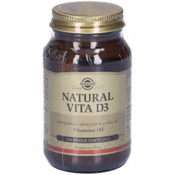 Solgar Natural Vita D3 per Salute Ossa e Supporto Immunitario 100 Perle