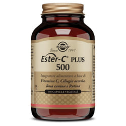 Solgar Ester C Plus 500 Integratore per Difese Immunitarie 100 Capsule Vegetali