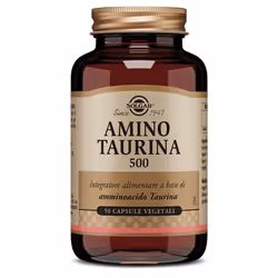 Solgar Amino Taurina 500 è un integratore alimentare che contiene taurina, un aminoacido essenziale per il metabolismo. Suppo ...