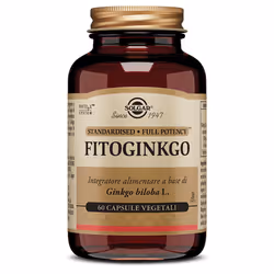 Solgar Fitoginkgo è un integratore a base di estratto secco standardizzato di foglie di Ginkgo biloba L. in associazione al f ...