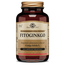 Solgar Fitoginkgo Integratore per Microcircolo e Memoria 60 Capsule Vegetali