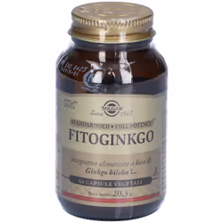 Solgar Fitoginkgo Integratore per Microcircolo e Memoria 60 Capsule Vegetali