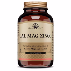 Solgar Cal Mag Zinco è un prodotto utile per rinforzare le difese immunitarie e per avere una sensazione di benessere e solli ...