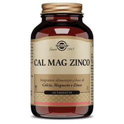 Solgar Cal Mag Zinco Integratore per Difese Immunitarie 100 Tavolette