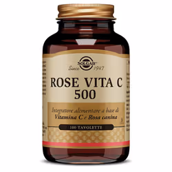 Rose Vita C 500 è un integratore alimentare con vitamina C e Rosa canina. Supporta il sistema immunitario, protegge dallo str ...