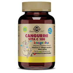 Solgar Cangurini Vita C 100 Integratore Difese Immunitarie 90 Tavolette