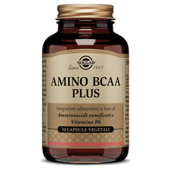 Solgar Amino BCAA Plus Integratore Aminoacidi per Sportivi 50 Capsule