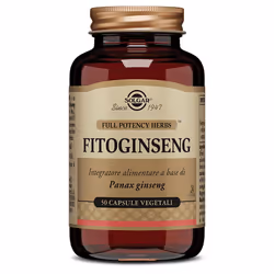 Solgar Fitoginseng è un Integratore alimentare a base di Panax Ginseng, che ha azione tonico-adattogena, antiossidante ed è d ...