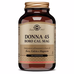 Solgar Donna 45 Boro-Cal-Mag è un integratore minerale per donne over 40, che offre boro, calcio e magnesio per ossa e denti  ...