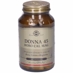Solgar Donna 45 Boro-Cal- Mag Integratore di Minerali 100 Tavolette
