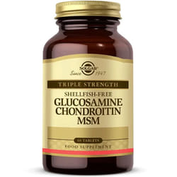 Solgar Glucosamine Chondroitin MSM agente condroprotettori 60 pz Uso interno Compressa