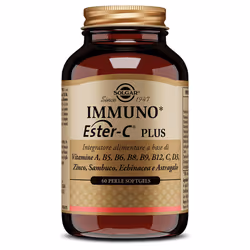 Solgar Immuno Ester-C Plus è un integratore vitaminico che supporta il sistema immunitario grazie a vitamine A, C, D3, B e mi ...