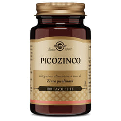 Solgar Picozinco Integratore di Zinco Antiossidante 100 Tavolette