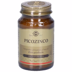Solgar Picozinco Integratore di Zinco Antiossidante 100 Tavolette