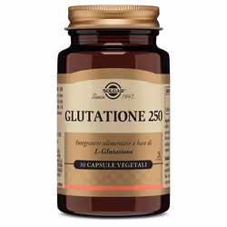 Glutatione 250 è un integratore alimentare, che garantisce il benessere del fegato e depura l'organismo. Confezione da 30 cap ...