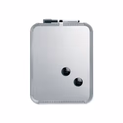 Nobo Lavagna bianca magnetica sottile 280x220 mm - argento, Fisso