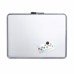 Nobo Lavagna bianca magnetica sottile 580x430 mm - argento, Plastica, Acciaio, Argento, 585 x 14 x 432 mm, 1,03 kg