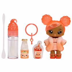 MGA Entertainment Yummiland Lipgloss Doll- Piper Peach, Mini bambola, Femmina, 4 anno/i, Bambino/Bambina, Multicolore