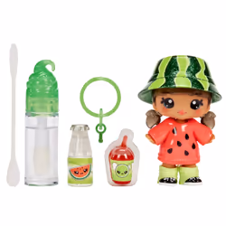 MGA Entertainment Yummiland Lipgloss Doll - Maya Watermelon, Mini bambola, Femmina, 4 anno/i, Bambino/Bambina, Multicolore