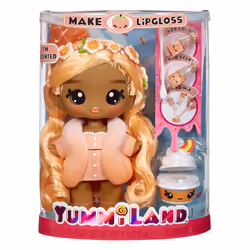MGA Entertainment Yummiland Large Doll + Lipgloss Pet- Piper Peach - Vista aggiuntiva 5