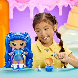 MGA Entertainment Yummiland Large Doll + Lipgloss Pet- Rory Blueberry