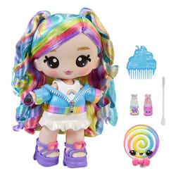 MGA Entertainment Yummiland Large Doll + Lipgloss Pet- Rainbow (Skyler Rainbow Belt)