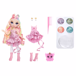 Rainbow High Rainbow Shimmers with Slime Fashion Doll - Bella (pink) - Vista aggiuntiva 3