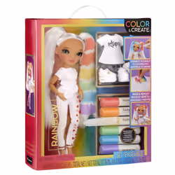 Rainbow High Color & Create Fashion Doll- Character 3 (green eyes) - Vista aggiuntiva 4