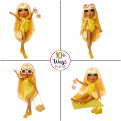 Rainbow High Swim & Style Fashion Doll- Sunny (Yellow) - Vista aggiuntiva 4