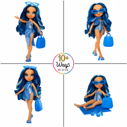 Rainbow High Swim & Style Fashion Doll- Skyler (Blue) - Vista aggiuntiva 4