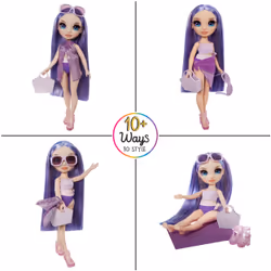 Rainbow High Swim & Style Fashion Doll- Violet (Purple) - Vista aggiuntiva 4