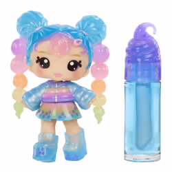 MGA Entertainment Yummiland Lip Gloss Doll Series 2- Boba (Britney Boba), Mini bambola, Femmina, 4 anno/i, 100 mm, Multicolor ...