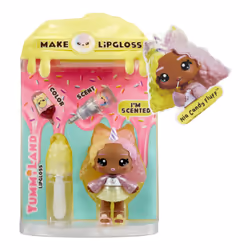 MGA Entertainment Yummiland Lip Gloss Doll Series 2- Cotton Candy (Nia Candy Fluff) - Vista aggiuntiva 6