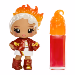 MGA Entertainment Yummiland Lip Gloss Doll Series 2- Cinnamon Spice (Amber Cinnamon), Mini bambola, Femmina, 4 anno/i, 100 mm ...
