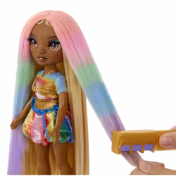 Rainbow High Hair Chalk & Style Doll- Meline (Gold) - Vista aggiuntiva 5