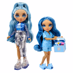 Rainbow High Junior High PJ Party Fashion Doll- Skyler (Blue) - Vista aggiuntiva 5