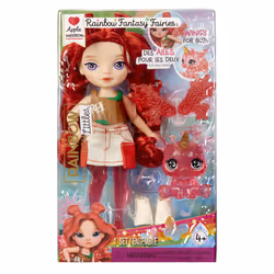Rainbow High Littles Rainbow Fantasy Fairies Doll- Apple (Red) - Vista aggiuntiva 2