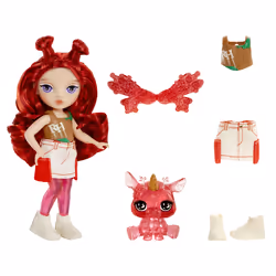 Rainbow High Littles Rainbow Fantasy Fairies Doll- Apple (Red) - Vista aggiuntiva 3