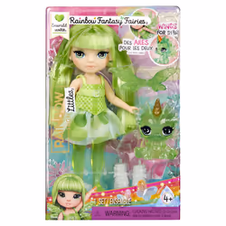 Rainbow High Littles Rainbow Fantasy Fairies Doll- Emerald (Green) - Vista aggiuntiva 2